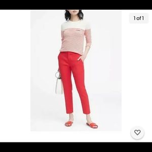 Red BR Avery pants size 8.  Like new!